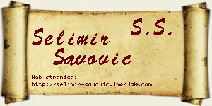 Selimir Savović vizit kartica